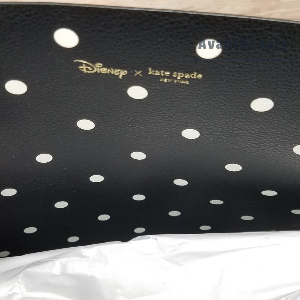 Disney x kate spade new york minnie mouse tote bag Polka Dot Coin Purse Black - Picture 11 of 16